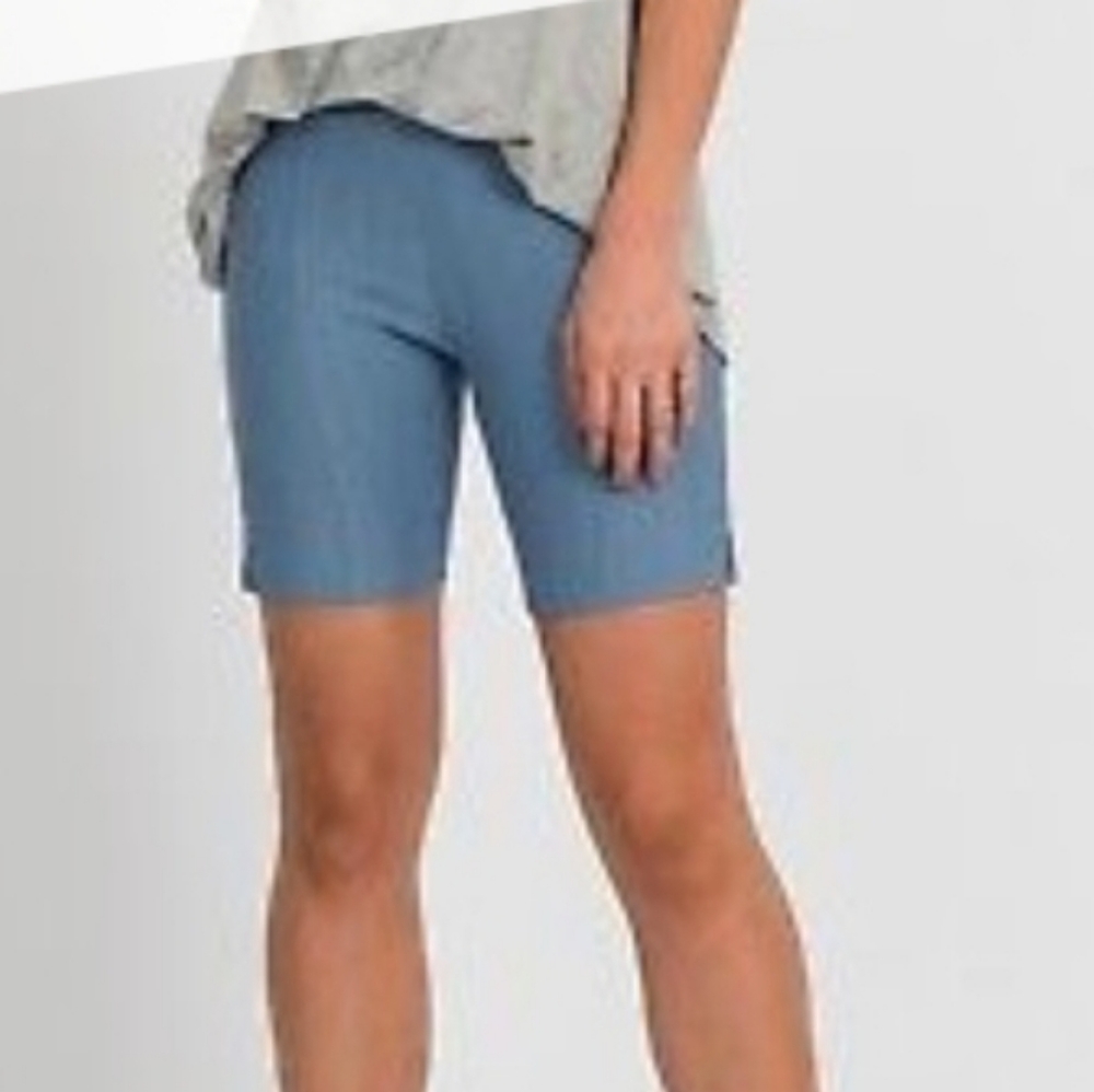 Light Denim Trouser Shorts